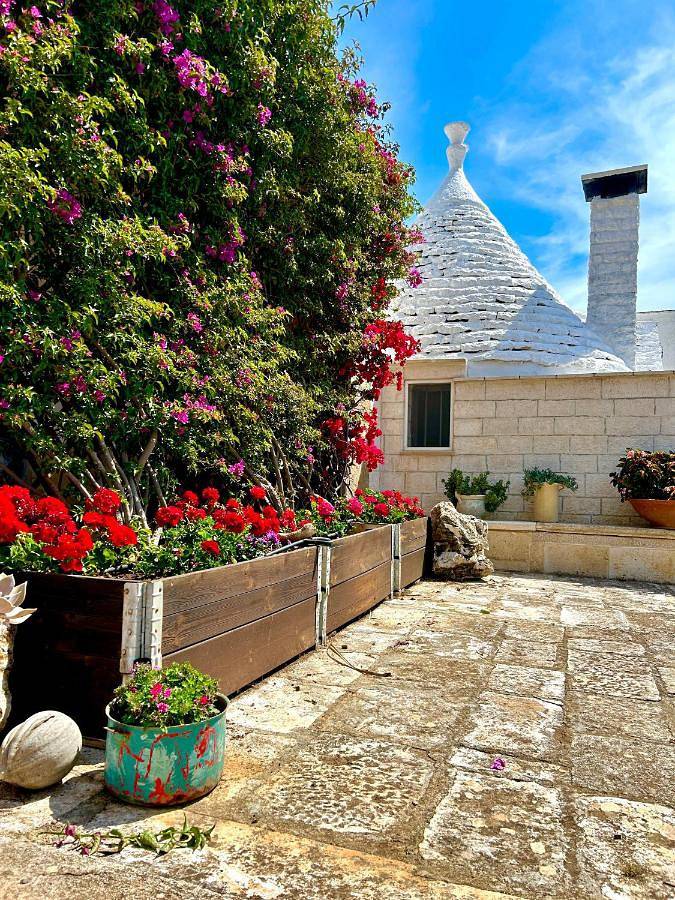 Trullo per 7 persone, con panorama e giardino a Ceglie Messapica
