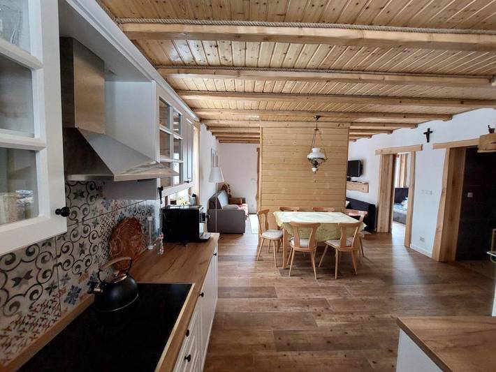 Apartament wakacyjny dla 4 osób, z Balkon i Taras oraz Ogród i Widok w Bieszczady