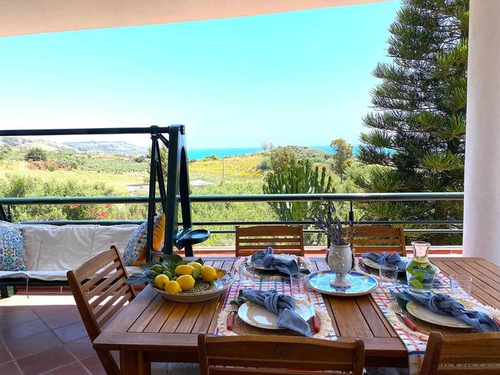 Appartamento per 7 persone, con Balcone e Terrazza nonché Giardino e Panorama a San Giorgio
