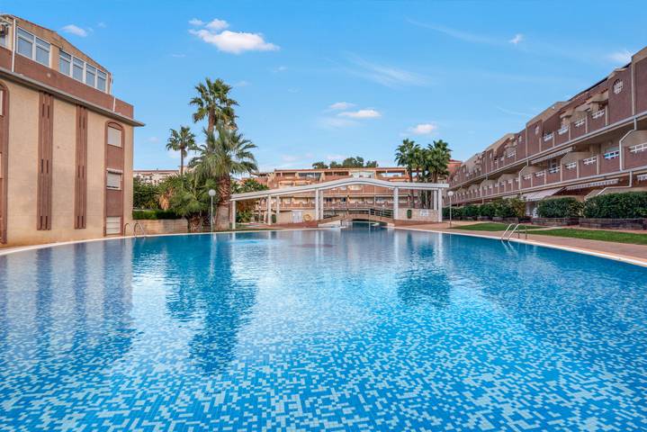 Apartamento para 6 personas, con jardín y piscina para niños en El Palmar