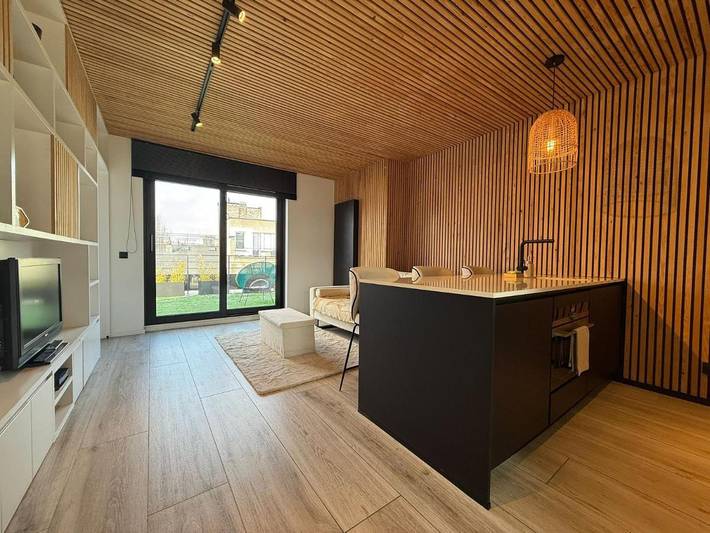 Loft voor 3 personen, met terras en uitzicht in Brussel