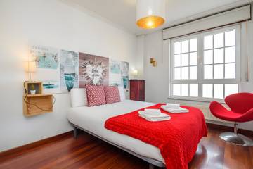Apartamento de vacaciones para 8 personas, con balcón en Galicia, España