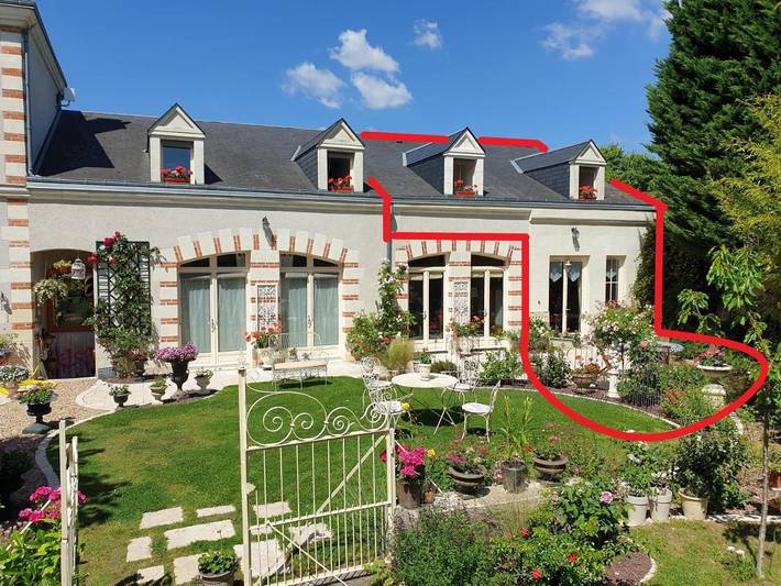Gîte pour 4 personnes, avec jardin et vue à Bléré - 2