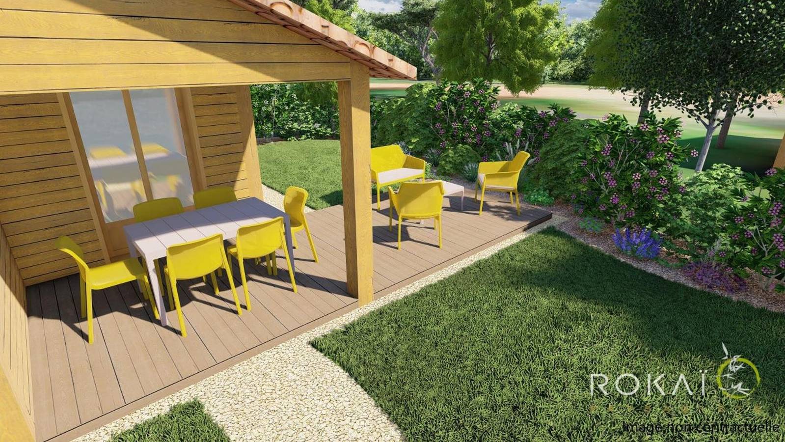 Chalet « Prestige Le 19 » avec terrasse, piscine partagée et Wi-Fi in Saint-Urbain (Vendée), Vendée