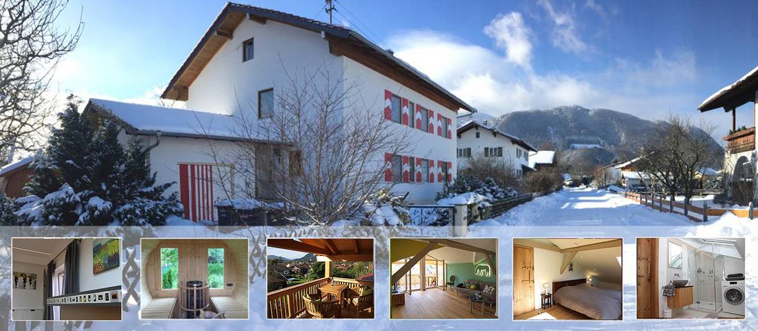 Ferienwohnung für 3 Personen, mit Balkon und Sauna in Grassau