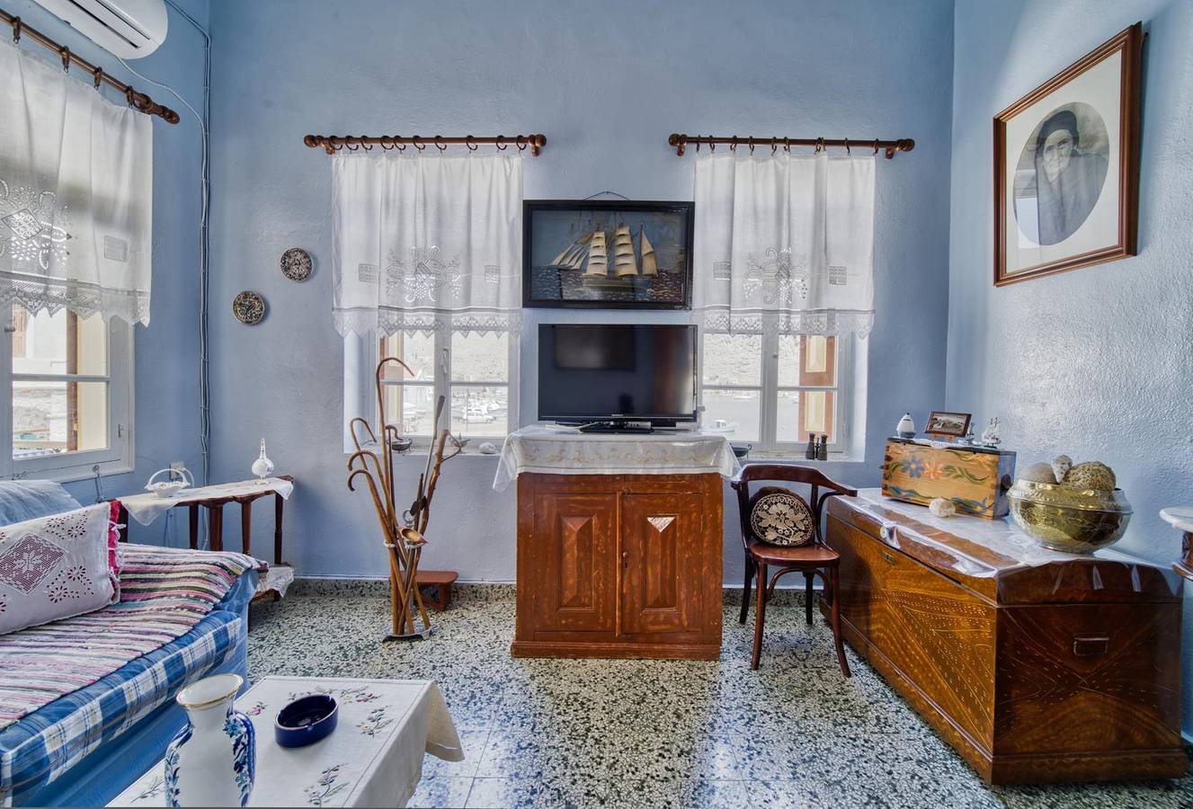 Endearing Symi Waterfront Villa | Villa Marilena Cove | 2 Bedrooms | Breathtaking Sea Views | Private Furnished Terrace with Outdoor Dining Area| Prime Location in Rhodos