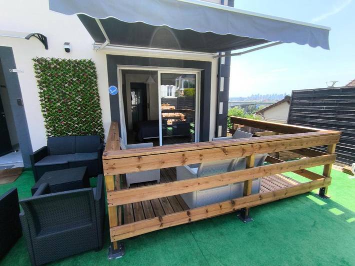Maison d’hôte pour 2 personnes, avec Balcon ainsi que Terrasse et Jardin à Argenteuil