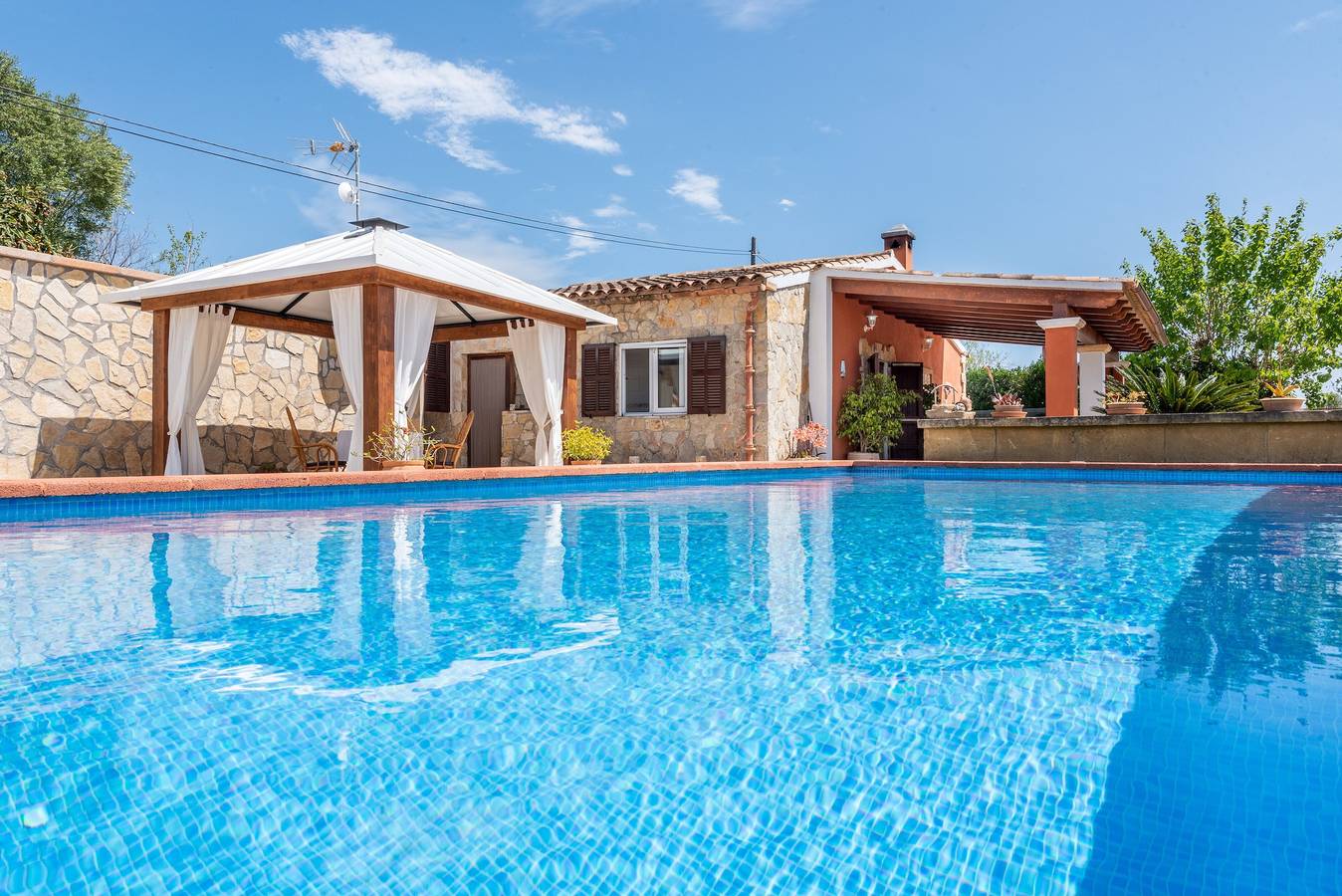 Beautiful Country House with Pool, Terraces & Wi-Fi; Parking Available in Artà, East Majorca