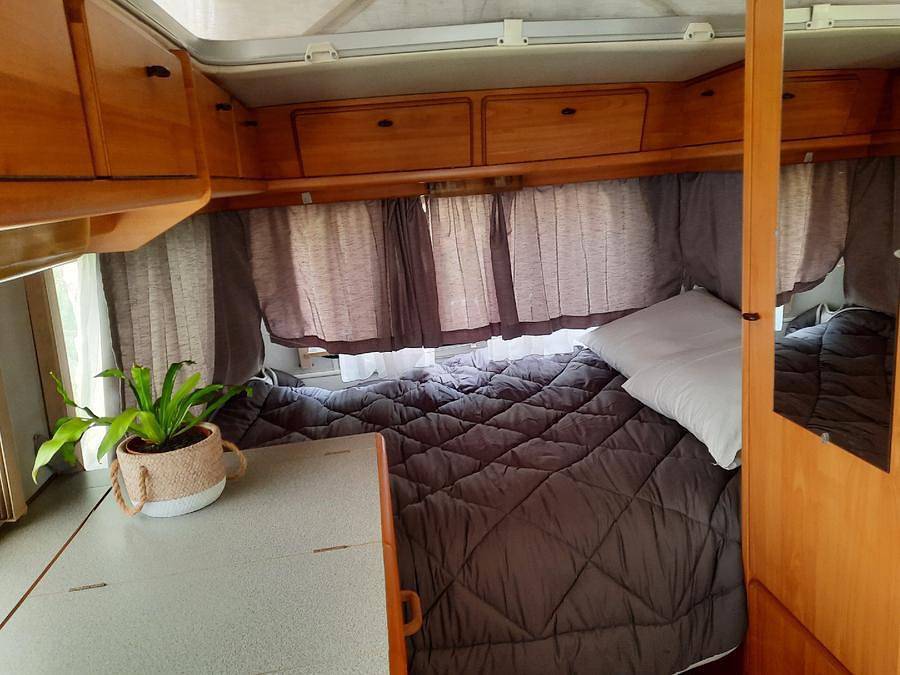 Camping Les Tilleuls - Wohnwagen 2 personen - Vintage-Wohnwagen in Gèdre, Nationalpark Pyrenäen