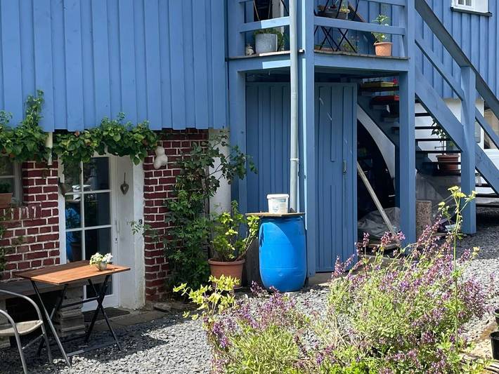 Ferienwohnung für 3 Personen, mit Terrasse und Garten, kinderfreundlich