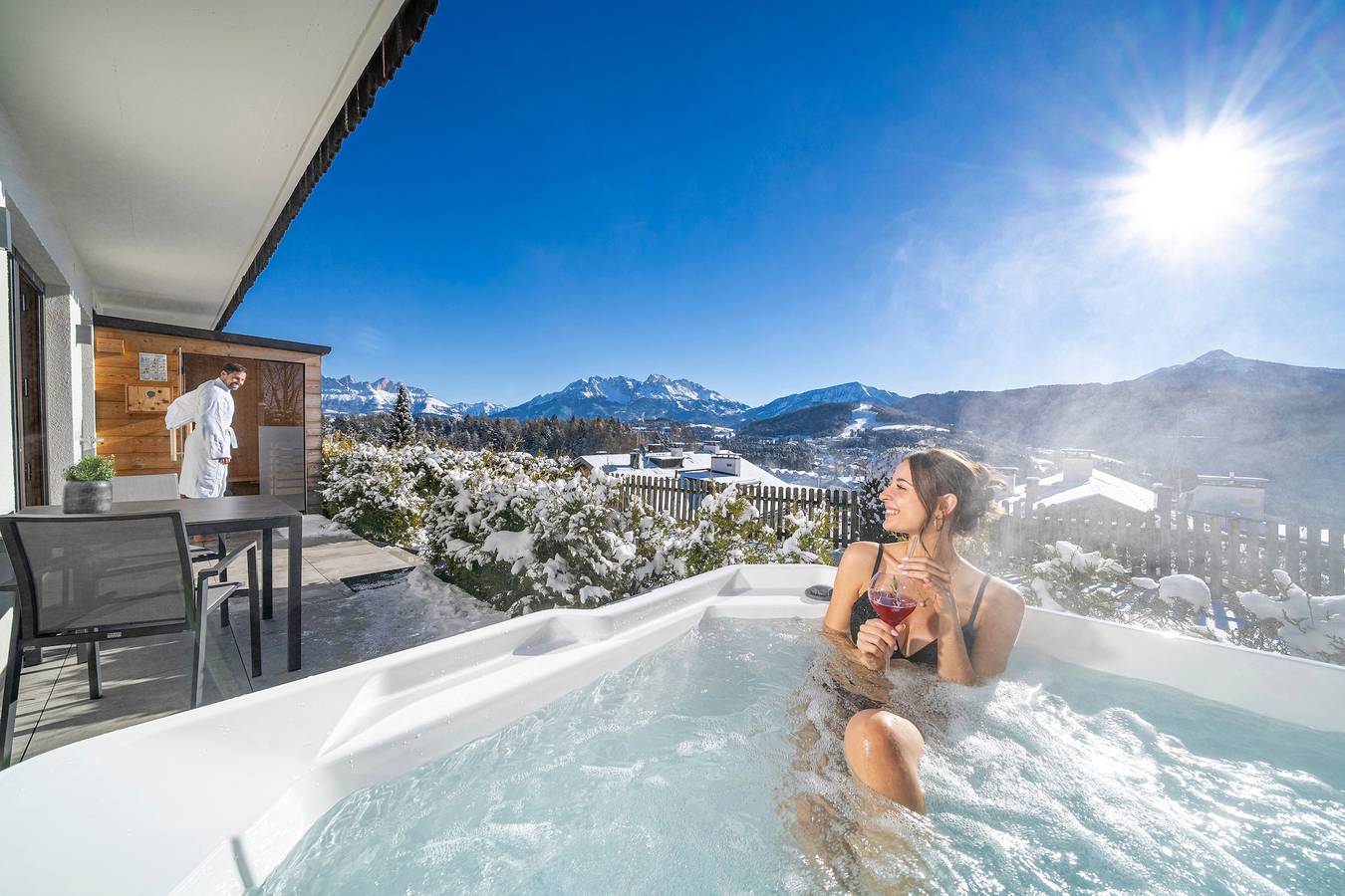 Entire apartment, Apartment "Latemar": Private Whirlpool, Finnish Sauna, Mountain View in Deutschnofen, Val d’Ega