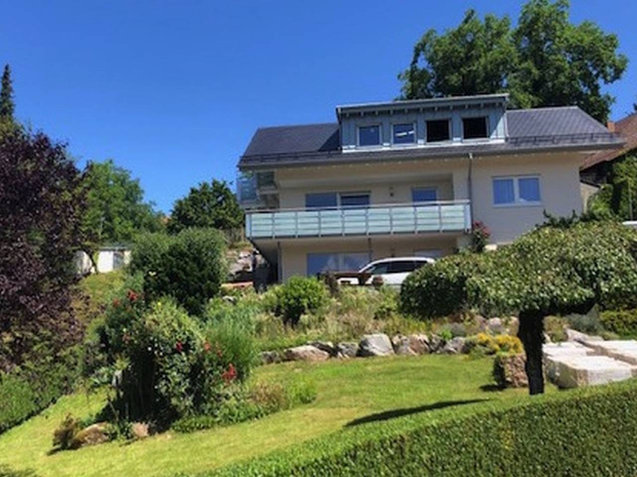Apartamento inteiro, Apartamento 'Fewo Zeit Zu Zweit' com vista para a montanha, terraço privado e acesso Wi-Fi in Sasbachwalden, Central Black Forest