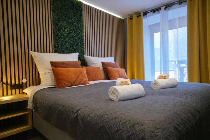 Ferienwohnung für 4 Personen, mit Balkon und Sauna