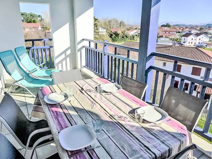 Location de vacances pour 4 personnes, avec terrasse à Bidart