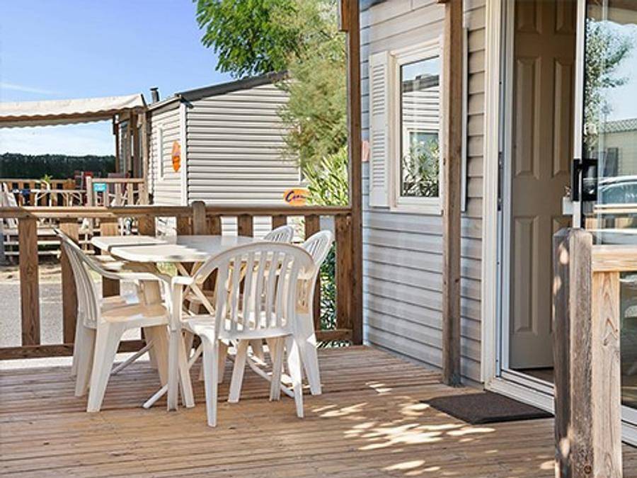 Camping Le Lac des Vieilles Forges - Mobilheim 6 personen - Comfort | 3 Schlafz. | 6 Pers. | Erhöhte Terrasse in Les Mazures, Regionaler Naturpark Ardennen