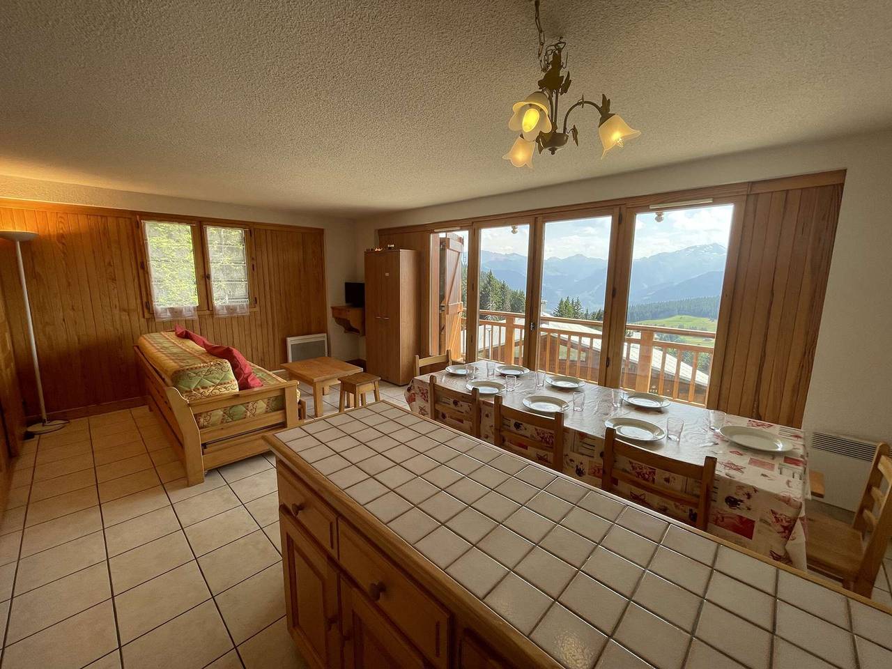 Appartement entier, Appartement 3 pièces, Les Saisies, ski-in, 9 pers, balcon sud in Les Saisies, Région d'Albertville