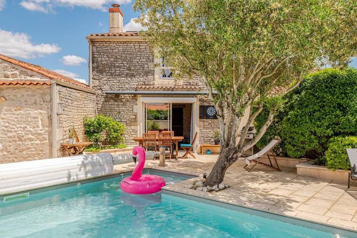 Maison de vacances pour 7 personnes, avec jardin ainsi que terrasse et piscine - 1