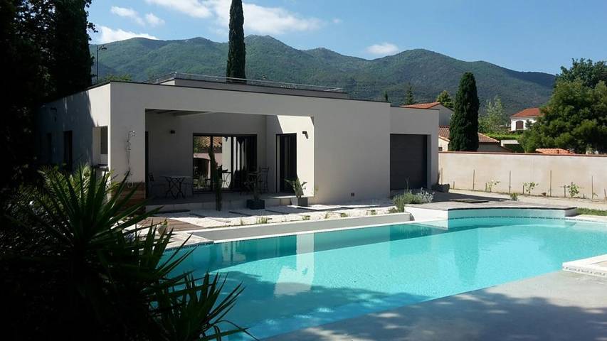 Gîte für 2 Personen, mit Terrasse und Garten sowie Pool in Villelongue-dels-Monts