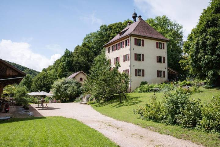 Hôtel pour 3 personnes, avec jardin ainsi que terrasse et vue à Oberlarg