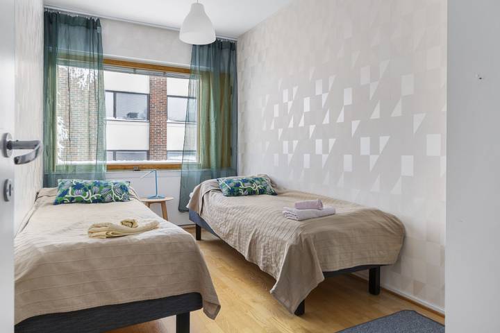 Ganze Wohnung, Ferienwohnung für 8 Personen mit Balkon in Rovaniemi, Lappland