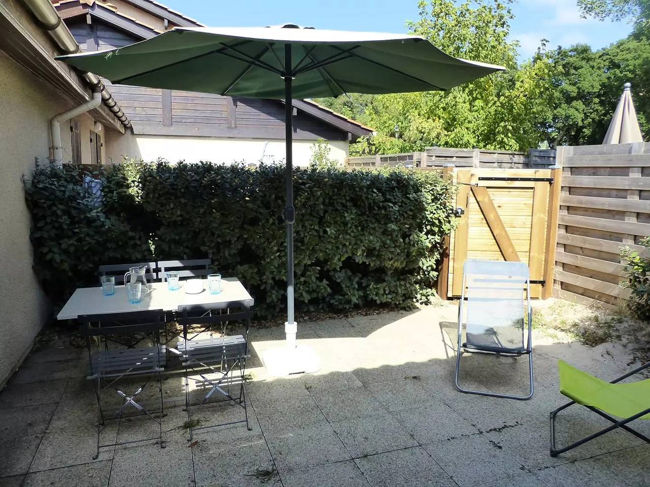 Die Rives von Capbreton. Villa Terrasse mit Terrasse in der Nähe des Hafens in Capbreton, Côte d’Argent