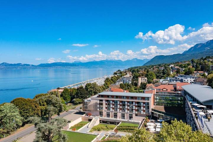Hôtel pour 6 personnes, avec jardin ainsi que sauna et piscine, animaux acceptés