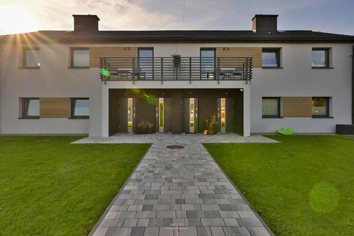 Dom dla 7 osób, z Balkon i Ogród oraz Widok w Oświęcim