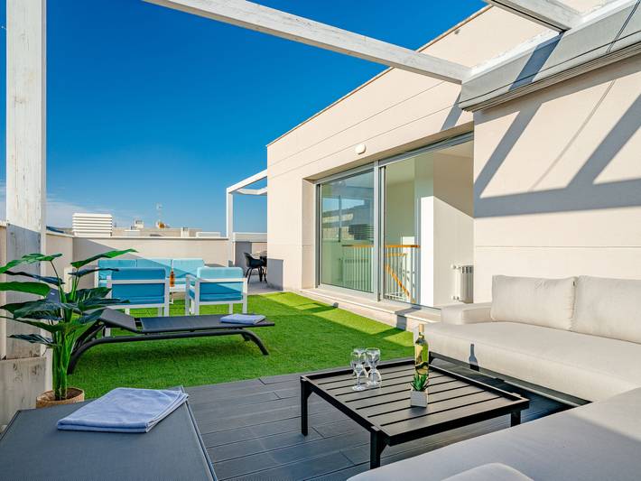 Ferienwohnung für 6 Personen, mit Kinderpool und Balkon sowie Garten in Jávea - 4