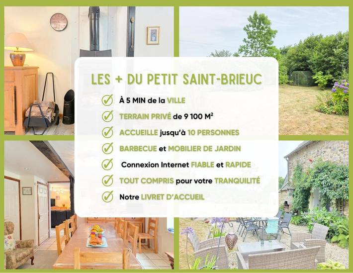 Location de vacances pour 10 personnes, avec jardin, animaux acceptés à Plœuc-sur-Lié - 3