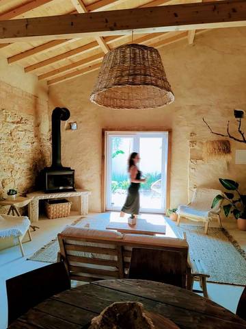 Gîte pour 4 personnes, avec jardin ainsi que piscine et vue, animaux acceptés à Rio Maior