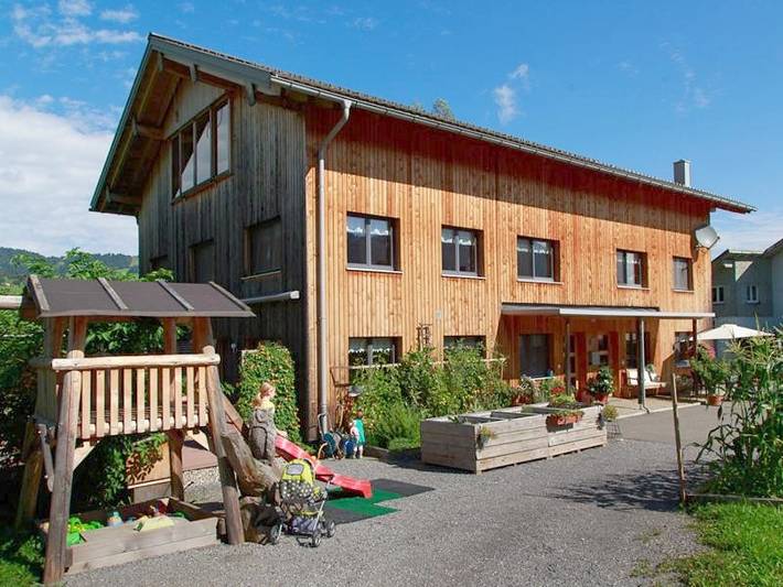 Ferienwohnung für 4 Personen, mit Garten und Ausblick
