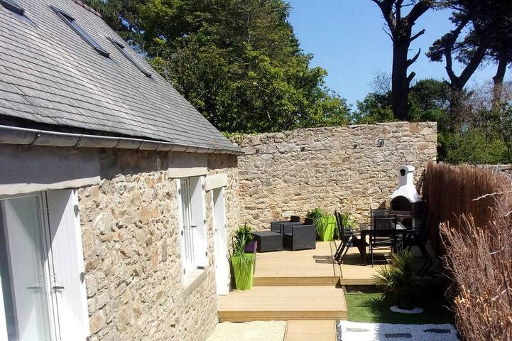 Location de vacances pour 6 personnes, avec Terrasse et Jardin dans Plage De Roc H Kroum Roscoff