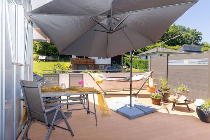 Ferienwohnung für 5 Personen, mit Balkon und Balkon/Terrasse sowie Terrasse im Siegerland - 2