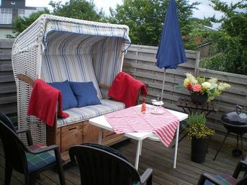 Ferienhaus für 4 Personen, mit Terrasse und Sauna sowie Garten in Leck