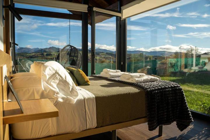 Camping para 4 personas, con vistas y jardín en Galicia