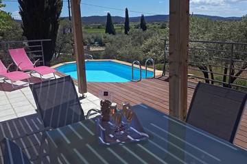 Gîte pour 6 personnes, avec terrasse ainsi que jardin et jacuzzi, animaux acceptés à Cesseras