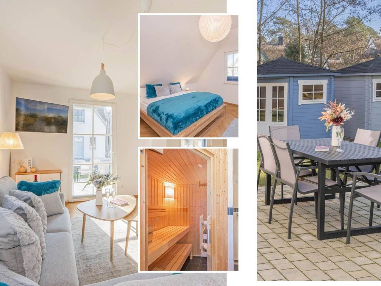 Ferienhaus "Lütten Reet" - Modernes Ferienhaus mit Sauna & Garten – ruhig & komfortabel im Grünen in Zirchow, Usedom