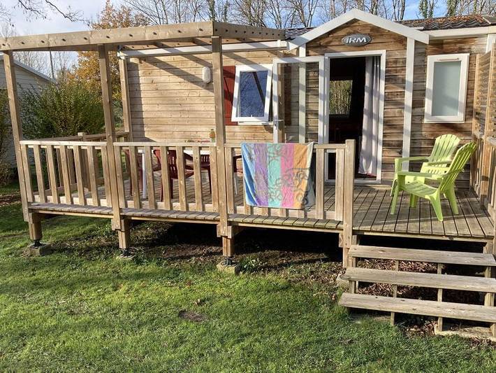 Camping La Cigaline - Mobilheim 4 personen - Duras mit Klimaanlage in Montpon-Ménestérol, Périgord Blanc