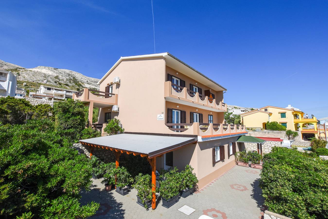 Cały apartament, Jednopokojowy apartament z tarasem i widokiem na morze Pag A-6316-d in Pag, Pag (Wyspa)