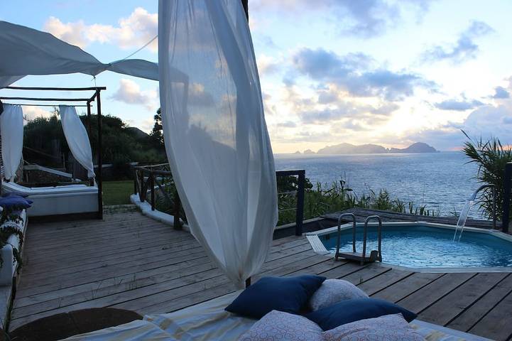 Ferienhaus für 2 Personen, mit Pool und Garten sowie Terrasse - 1