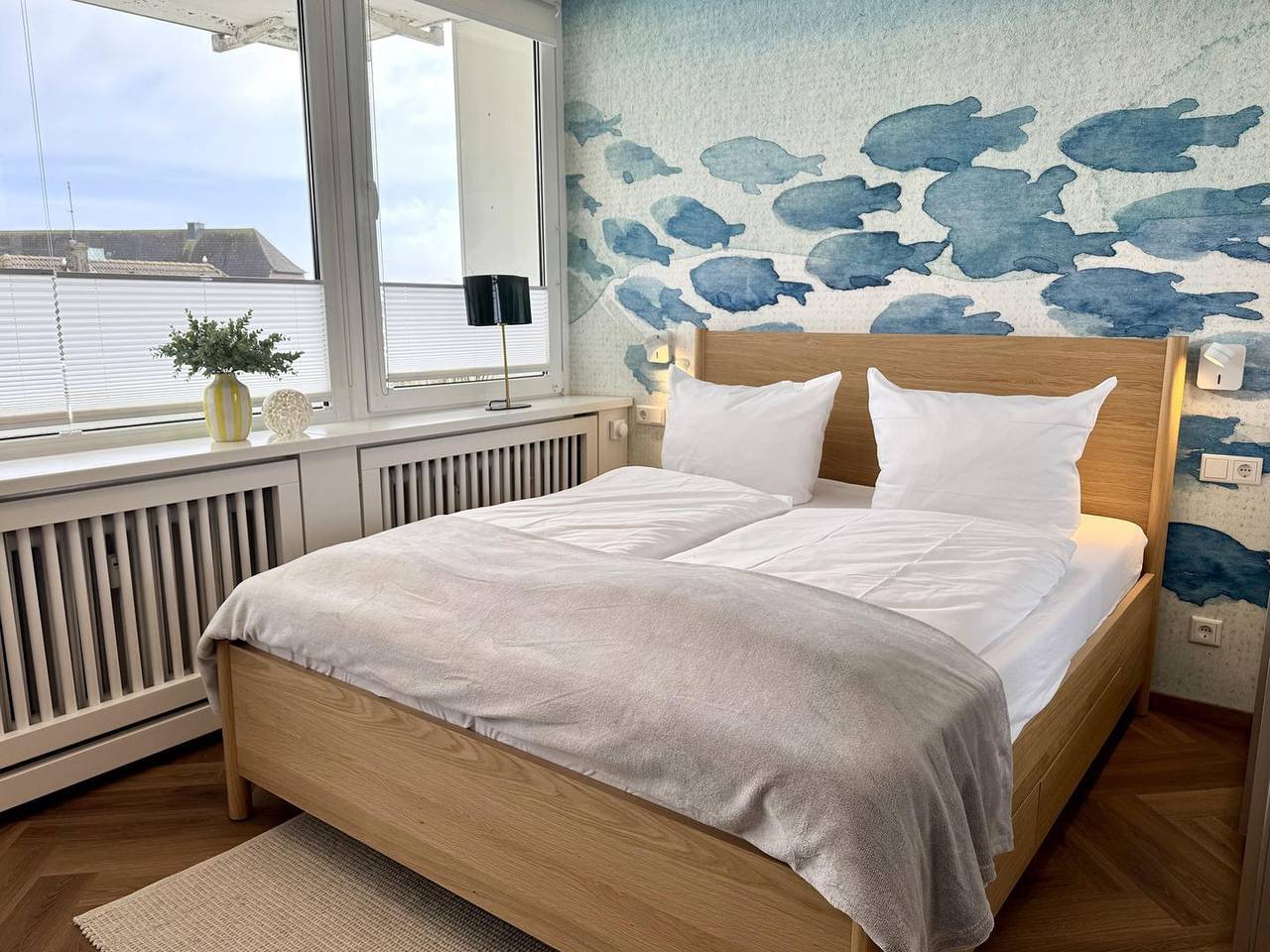 Ganze Wohnung, Modernes und zentrales App. mit Balkon, Pkw-Stellplatz, Wlan. Haustiere erlaubt. in Westerland, Sylt (Gemeinde)