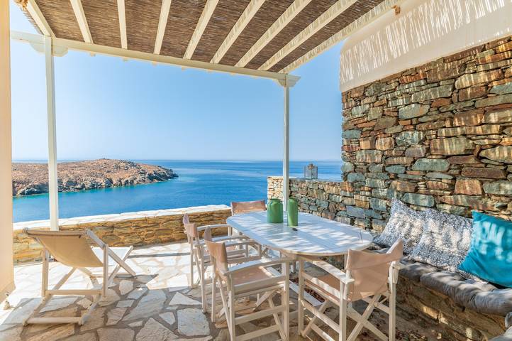 Gîte pour 7 personnes, avec jardin, animaux acceptés dans Tinos
