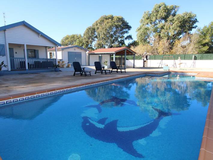 Chalet para 6 personas, con terraza y jardín en Delta del Ebro