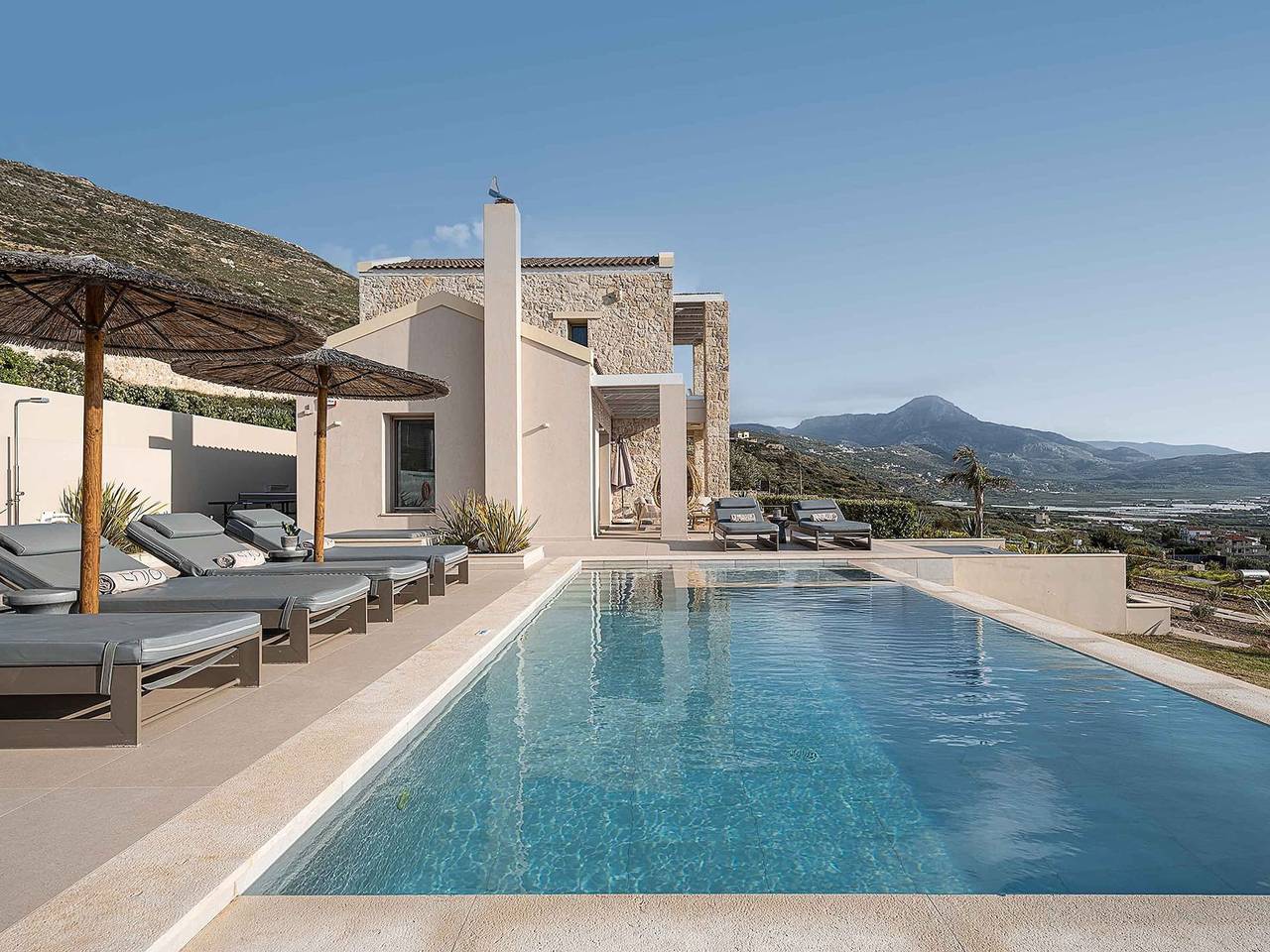 Villa für 6 Personen mit Pool in Falassarna, Chania und Umgebung