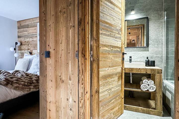 Gîte pour 4 personnes, avec balcon et jardin, animaux acceptés dans Palais Des Sports Et Des Congres Megeve - 3