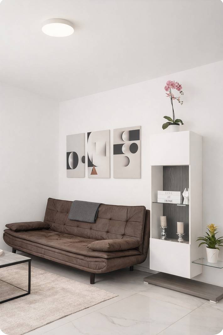 Ganze Ferienwohnung, Kleine Auszeit - Ferienwohnung, 50qm, 1 Schlafzimmer, 1 Wohn-/Schlafzimmer, max. 3 Personen in Friedrichshafen, Region Bodensee-Oberschwaben