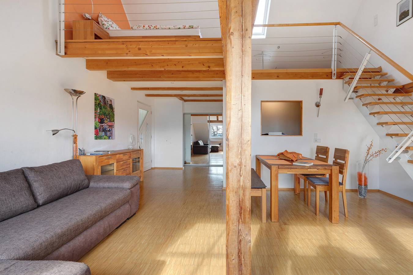 Ganze Wohnung, Ferienwohnung 'Birkethof Romantik' mit gemeinsamer Terrasse, privatem Garten und Wi-Fi in Grimoldsried, Mickhausen