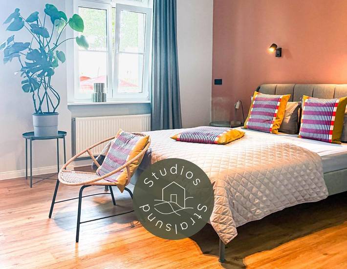 Vakantiewoning voor 2 personen, met uitzicht en uitzicht op het meer in Stralsund