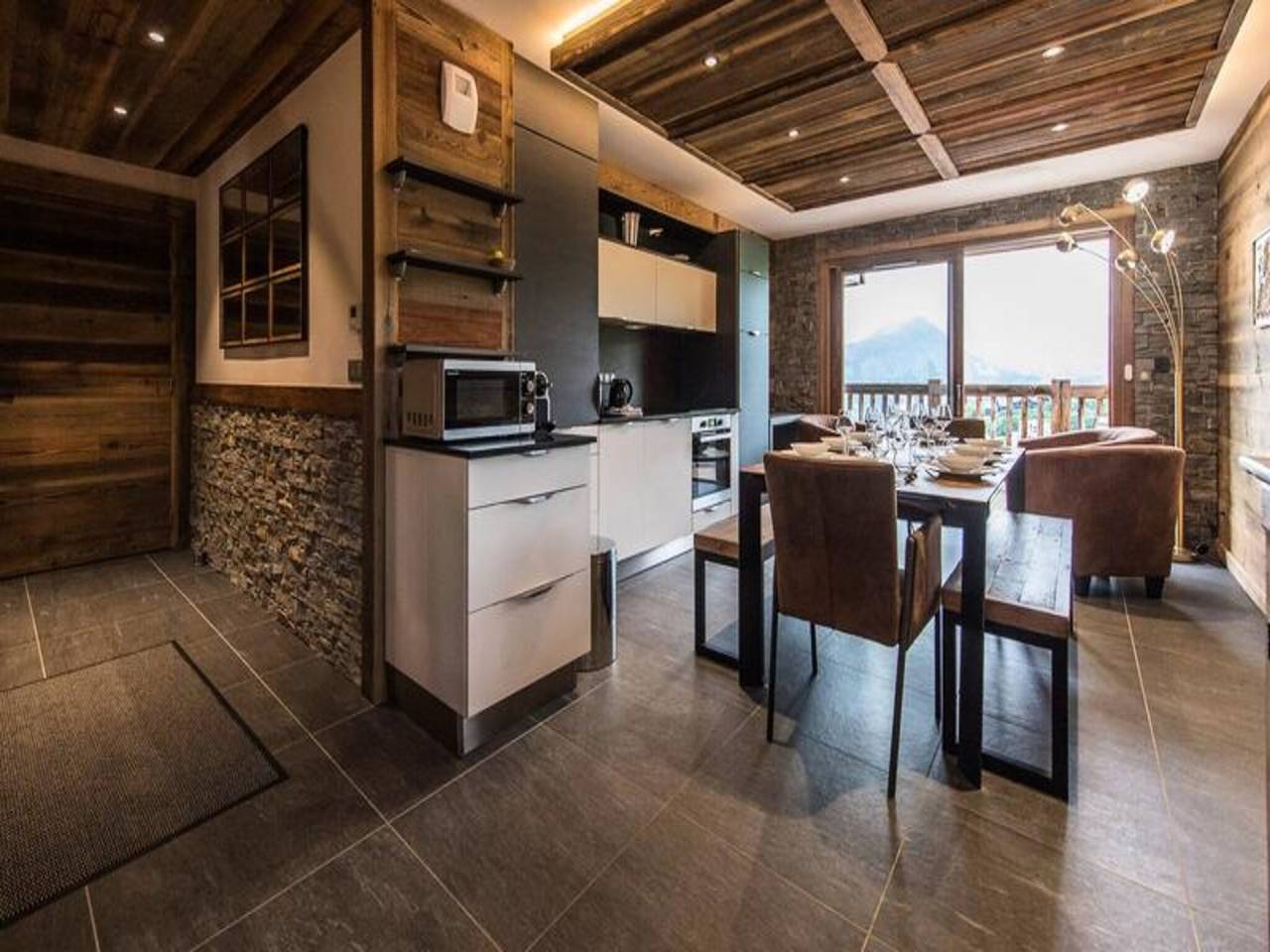 Ganze Wohnung, Große Altholzwohnung an der Piste, Panoramablick in La Toussuire, Fontcouverte-la-Toussuire