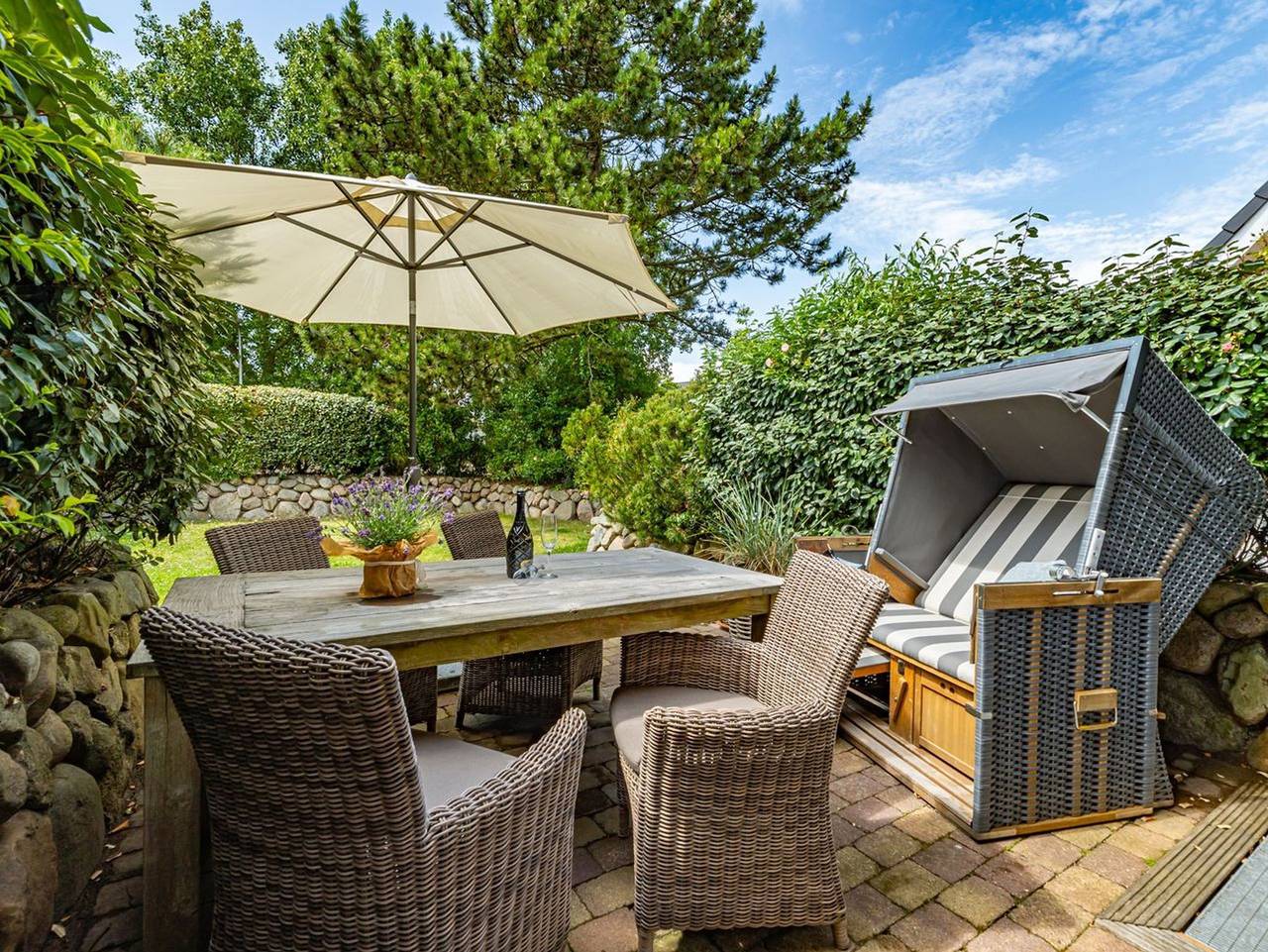 Ganze Ferienwohnung, App. Lette Suite - 3-Zimmer-Ferienwohnung im Strandhausstil mit eigener Sauna. in Westerland, Sylt (Gemeinde)
